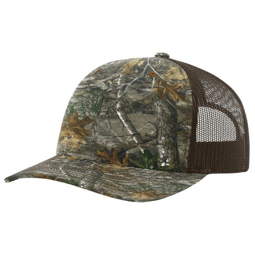 Richardson 112 Printed Front Hat -  Camouflage Patterned - Custom Embroidered