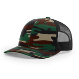 Richardson 112 Printed Front Hat -  Camouflage Patterned - Custom Embroidered