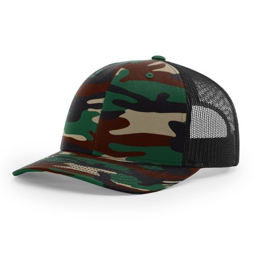 Richardson 112 Printed Front Hat -  Camouflage Patterned - Custom Embroidered