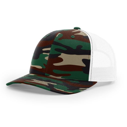 Richardson 112 Printed Front Hat -  Camouflage Patterned - Custom Embroidered