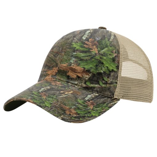 Richardson 111 Printed Washed Trucker - Camouflage Patterned - Custom Embroidered