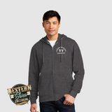District VIT Cotton Fleece Full Zip Hoodie Sweatshirt