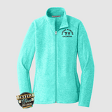 Port Authority Womens Heather Microfleece Full-Zip Jacket