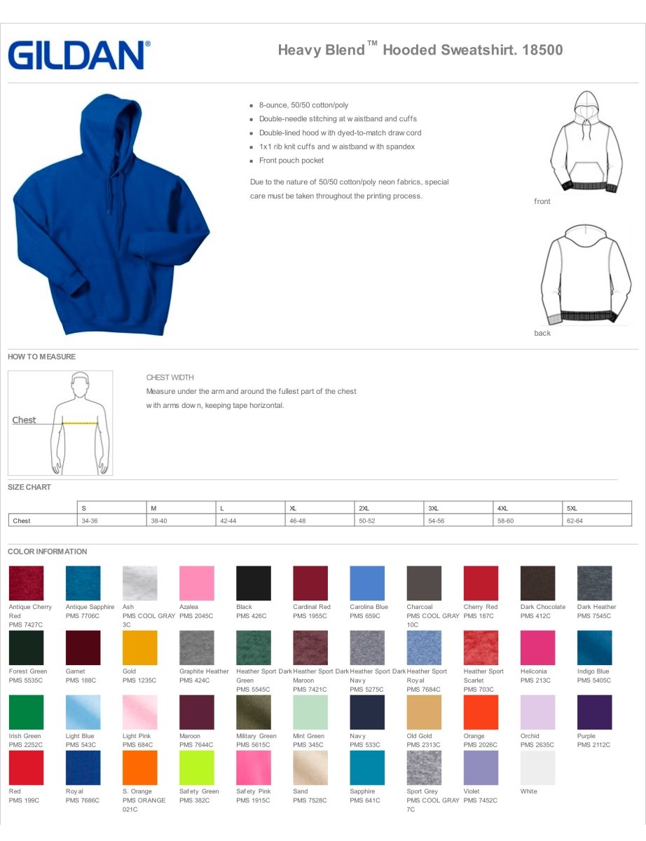Gildan® Heavy Blend™ Hooded Sweatshirt - Western Skies Design Company